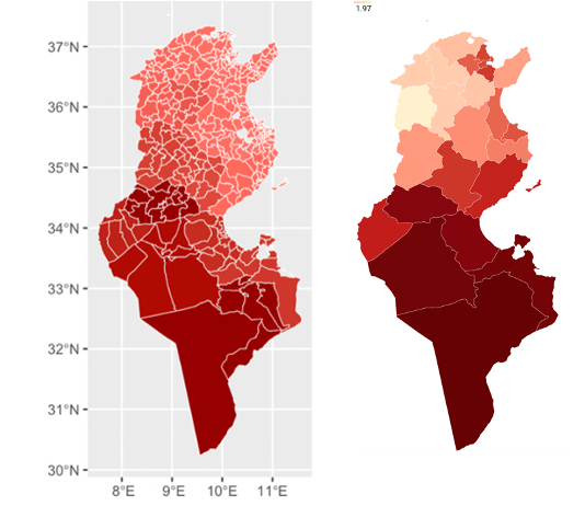 2019 over/undersupply map